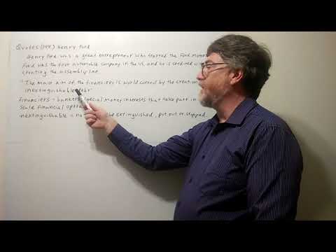 Tutor Nick P Quotes (144) Henry Ford - The Main Aim of the Financiers is World Control by ...