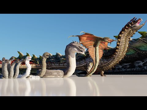 Giant Snake & Jörmungandr Size Comparison.