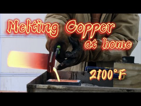 Melting Copper Wire at Home - Cast Master Elite - Copper Ingot (Copper Channel Coin)