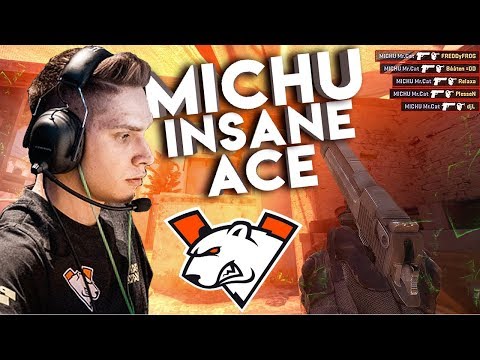 CS:GO - MICHU INSANE Deagle ACE! (5 SHOTS 5 KILLS)