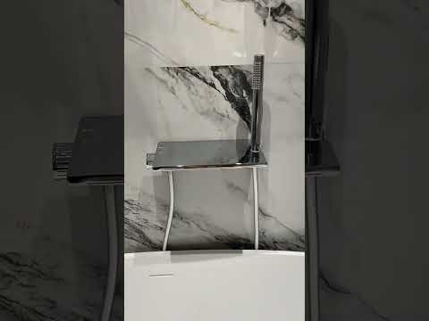 DE系列款 - 旋鈕切換寬台面式瀑布龍頭 - LD-1807-K-T