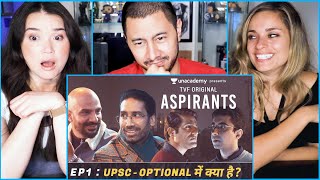 TVF's ASPIRANTS | Episode 1 - "UPSC - Optional Me Kya Hai?" | Reaction by Jaby, Kristen & Achara!