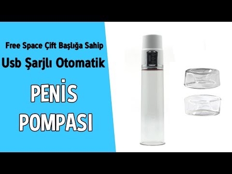 Free Space Çift Başlığa Sahip Usb Şarjlı Otomatik Penis Pompası