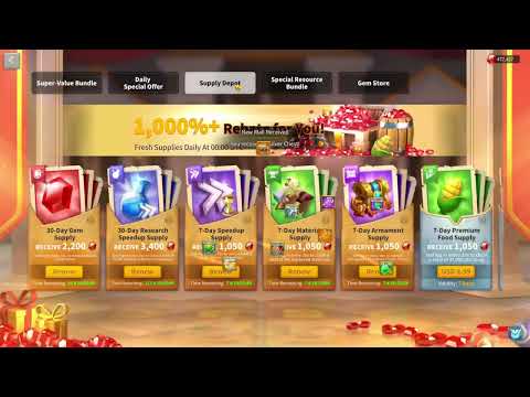 SPENDING $2.000 FOR PRE-KVK, TRAINING TROOPS - RISE OF KINGDOMS