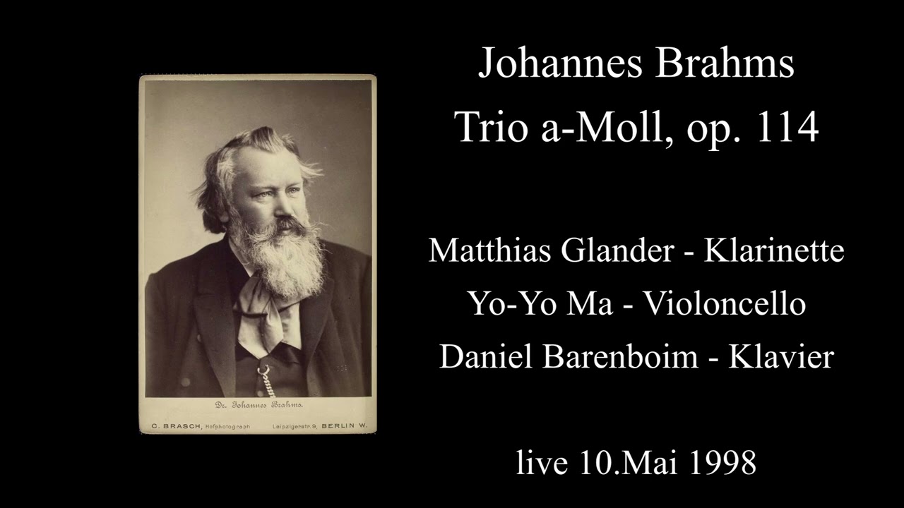 Johannes Brahms Trio a-moll, op 114
