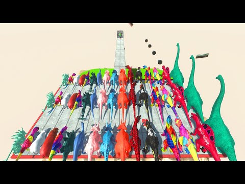 Colors Animals Race Obstacle Small Land Mines #11 - Animal Revolt Battle Simulator