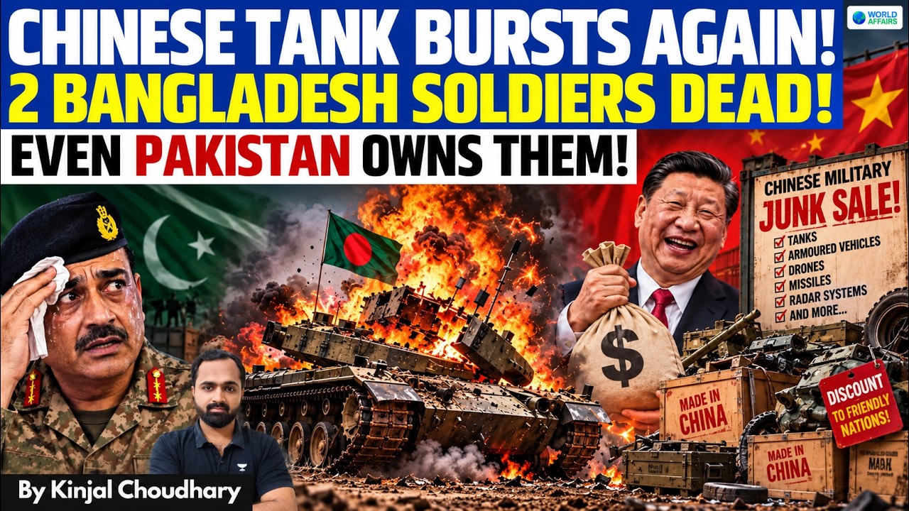 BANGLADESH ARMY'S CHINA-MADE TYPE 59 TANK EXPLODES | 2 Dead | Why Nations Buy Chinese Junk? | Kinjal