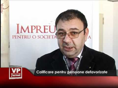 Calificare pentru persoane defavorizate
