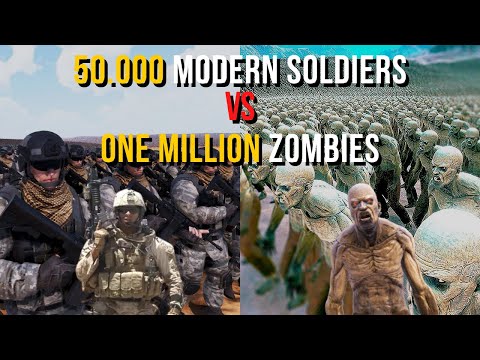 50.000 Modern Soldiers vs ONE MILLION Zombies - Ultimate Epic Battle Simulator 2 | UEBS 2