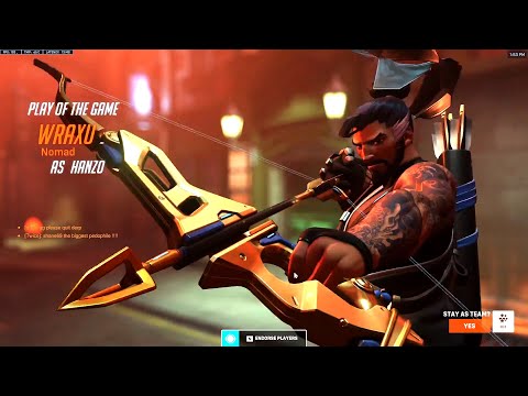 WRAXU TOP 500 HANZO MAIN - POTG! [ OVERWATCH 2 COMPETITIVE ]