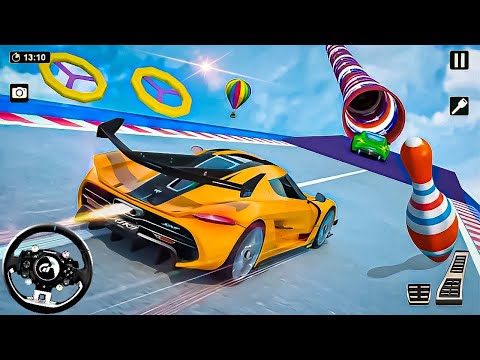 Super Crazy Mega Ramp Car Racing - Impossible Sport Car Stunt Racing - Ramp Car Stunts Racing Game