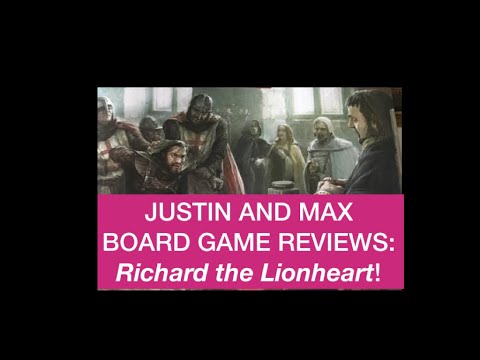Richard the Lionheart Board Game Review!... with Justin and Max