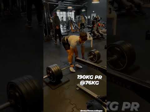 190kg @76kG Deadlift #gym #powerlifting #shorts #trend #aot #hardstyle