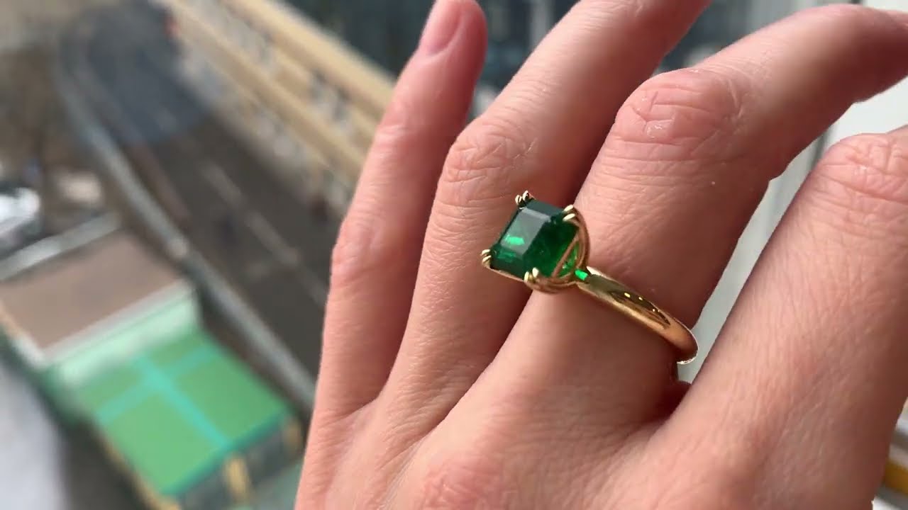 Bague en émeraude