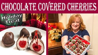 Easy Chocolate Covered Cherries | Holiday Treat