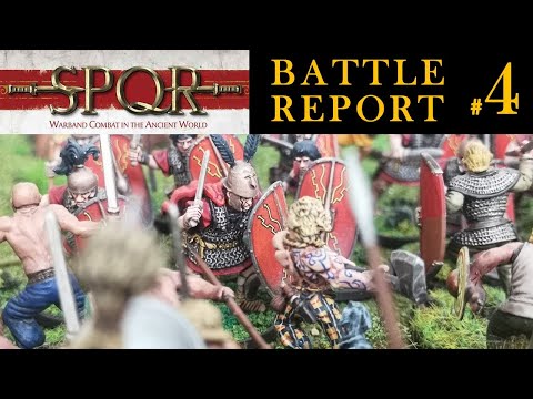 SPQR Campaign Battle report #4 Slaughter at Dawn Romans Vs. Gauls - Revised edition