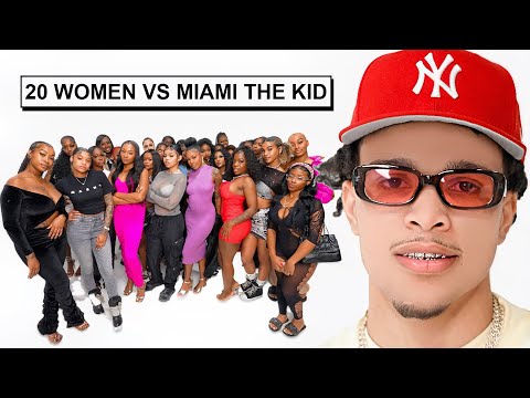 20 WOMEN VS 1 YOUTUBER: MIAMITHEKID