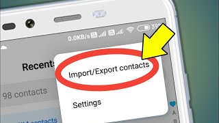 How to import or export contacts from your mobile phone ! Save your all contact list