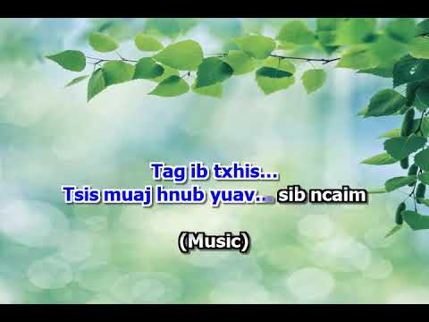 Tub Muaj Koob Lis - Hlub Tsha Pua Yam (Karaoke) Lavoos