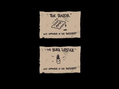 How to Unlock The Razor and Black Lipstick items (The Binding of Isaac Rebirth)