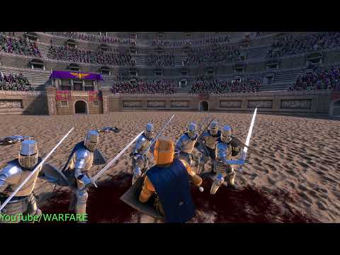 Golden knight VS silver knight Ultimate Epic Battle Simulator UEBS