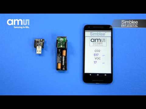 Simblee ams CCS811 Indoor Air Quality Sensor IoT Kit - RFD77809