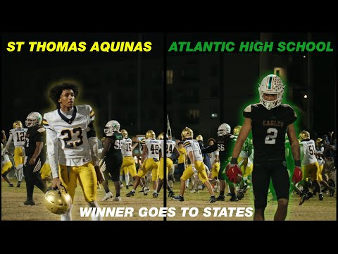 Double Overtime Thriller | Atlantic High School vs St Thomas Aquinas | High School Football