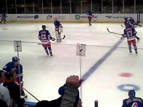 rangers warming up opening night 10/27/2011