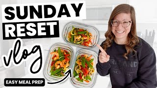 Teacher Sunday Reset VLOG | Meal Prep, Chores, & Self Care