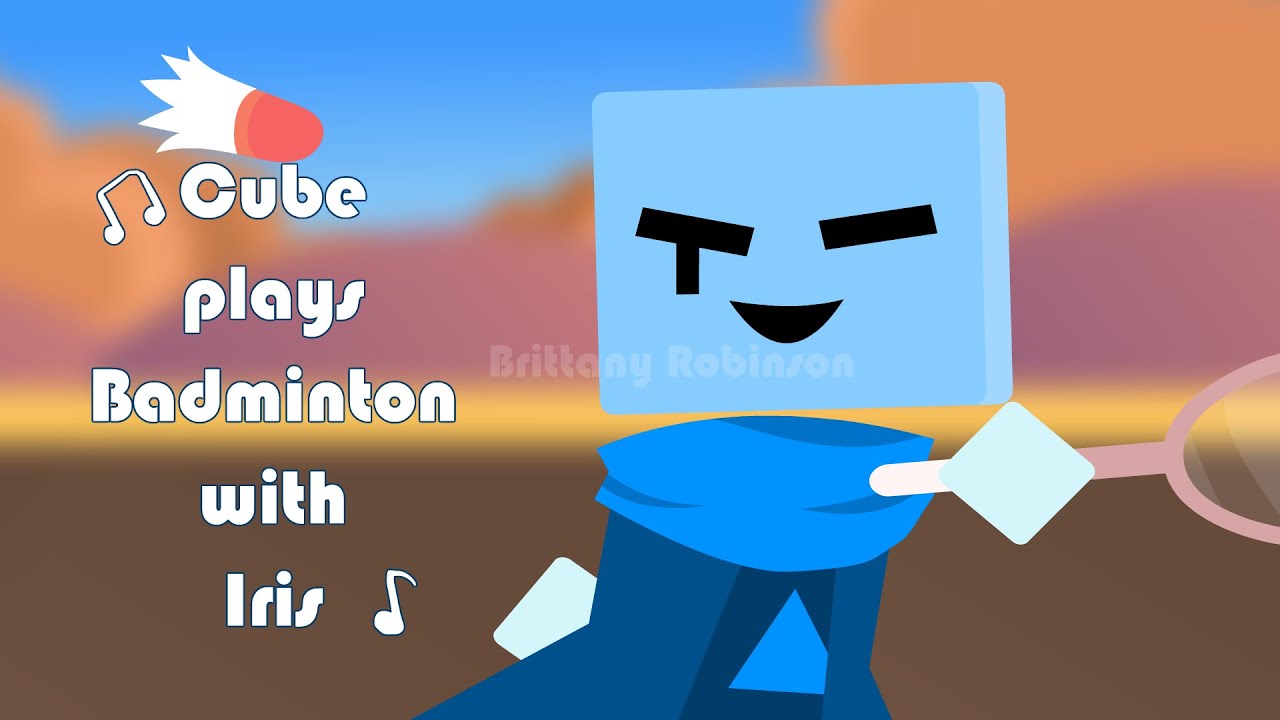🔺️Cube Plays Badminton with Iris(Pink Corruption Animation)🎵