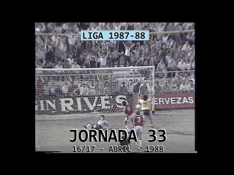 Goles Liga 1987-1988 Primera División Jornada 33