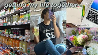 LET'S GET BACK ON TRACK! monthly reset, closet clean out, preparing for a new month!🌱