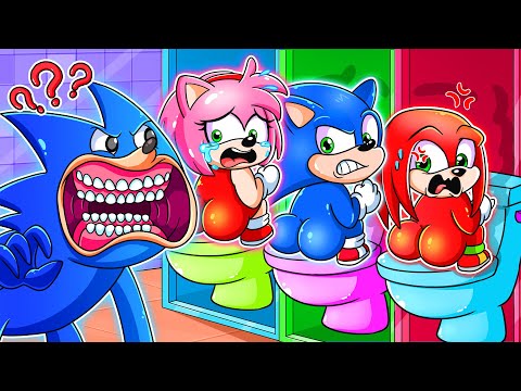 Shin Sonic Brewing Cute Baby Factory, But in Toilet! - Sonic The Hedgehog 3 Animation