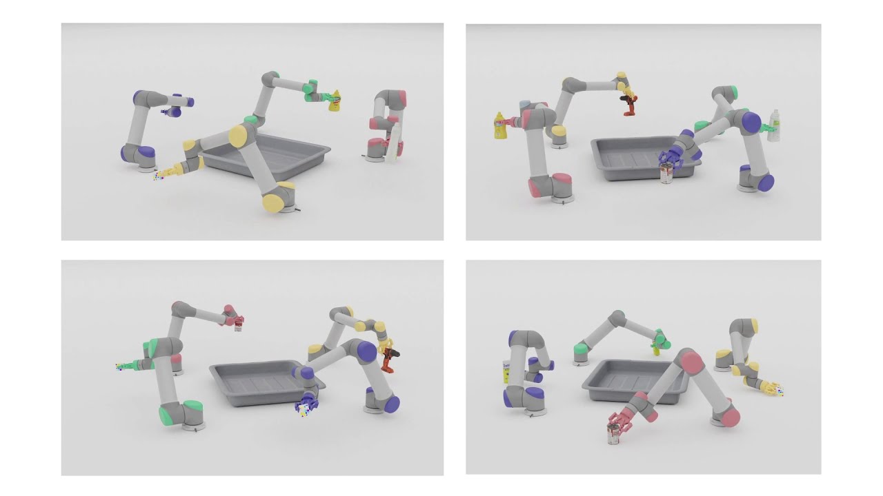 Learning a Decentralized Multi-arm Motion Planner