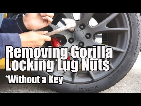 Removing Gorilla Locking lug nuts from my Procharged Scatpack. Without the key....