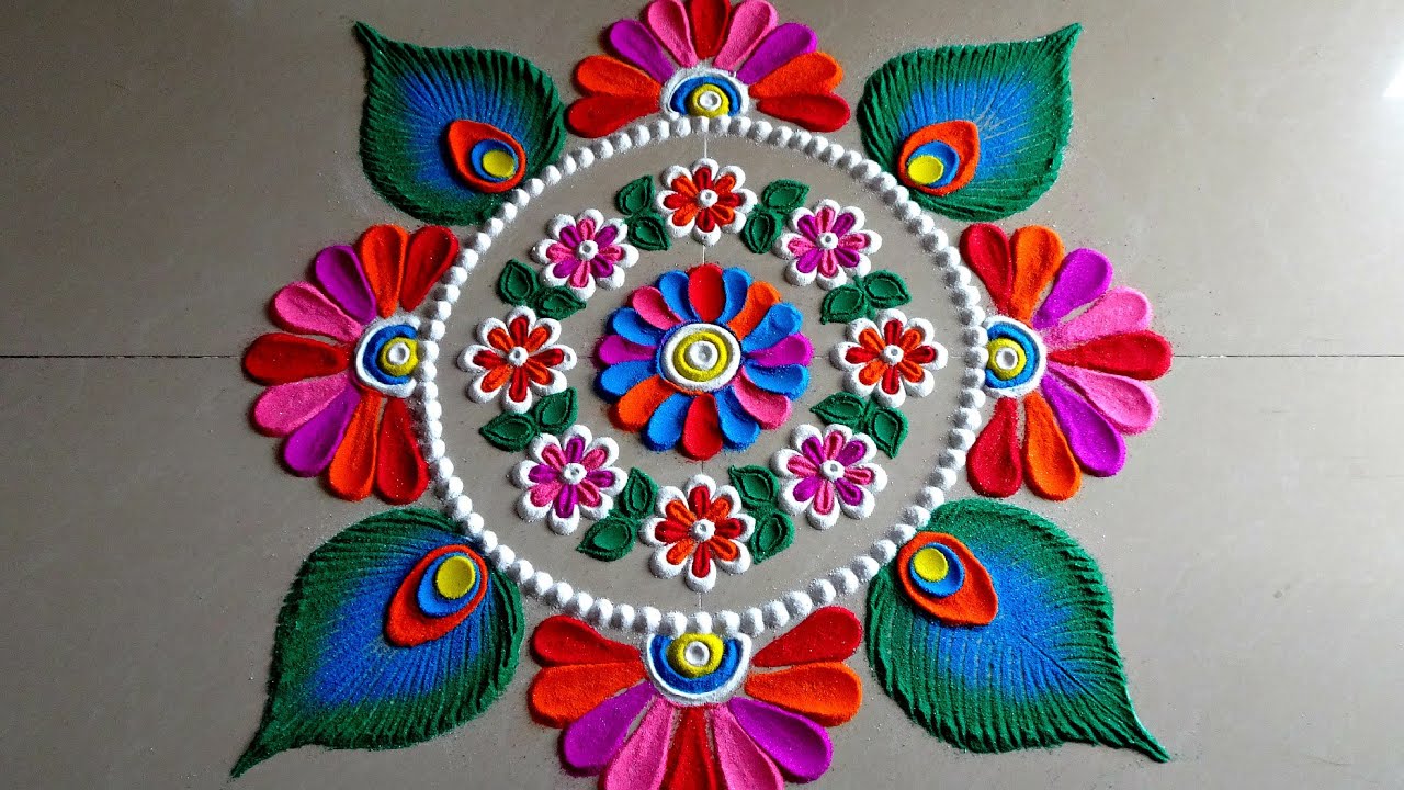 Quick rangoli designs for beginners by poonam borkar