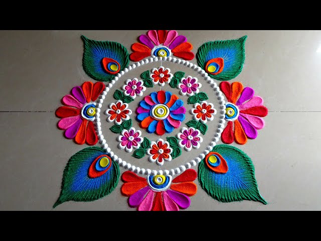 Quick rangoli designs for beginners by poonam borkar