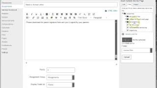 MyConnect:Creating an Assignment
