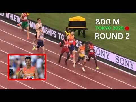 800 metros -Segunda serie Mundial de Atletismo Tokio 2025