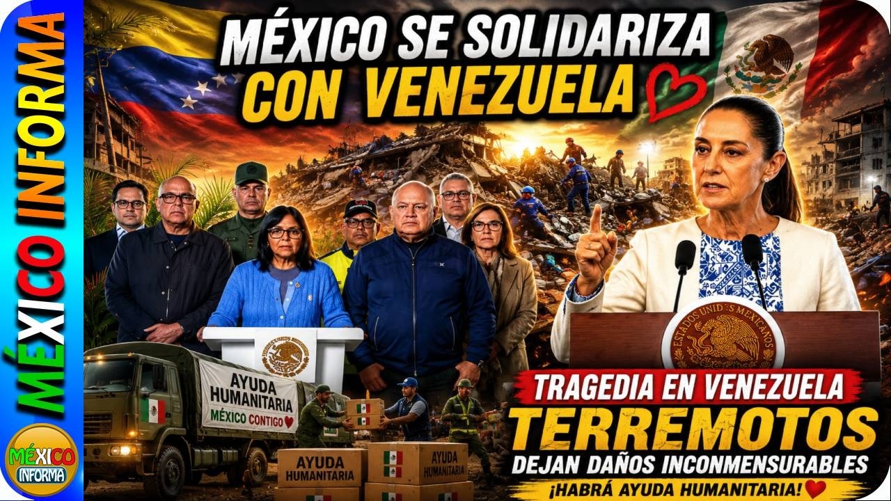 MÉXICO SE SOLIDARIZA CON VENEZUELA TRAS LA TRAGEDIA DE ESTOS 2 TERREMOTOS. LLEGARÁ AYUDA.