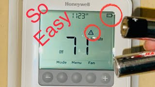 Honeywell ProSeries Thermostat Battery Change