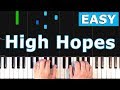 Panic At The Disco High Hopes EASY Piano Tutorial