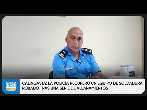 Calingasta: la policía recuperó un equipo de soldadura robado tras una serie de allanamientos