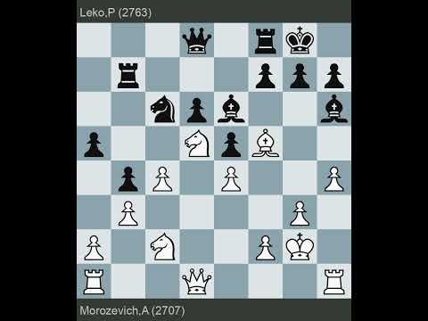 FIDE World Championship 2005 | Morozevich vs Leko | Round 9