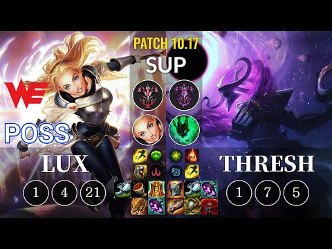 WE Poss Lux vs Thresh Sup - KR Patch 10.17