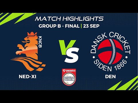 Group B, Final - NED-XI vs DEN  Highlights | Dream11 European Cricket Championship, 2022 | ECC22.048
