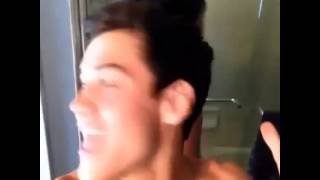 Dancing in the mirror,  singing in the shower