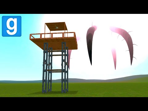 SKY TENTACALES VS TOWERS! - Garry's mod Sandbox