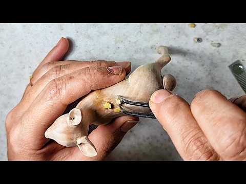 How to Carve a Wooden Fawn: Miniature Wood Carving
