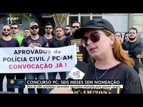 Aprovados em concurso da PC-AM pedem nomeação | JAM 1ª Edição - REDE AMAZÔNICA